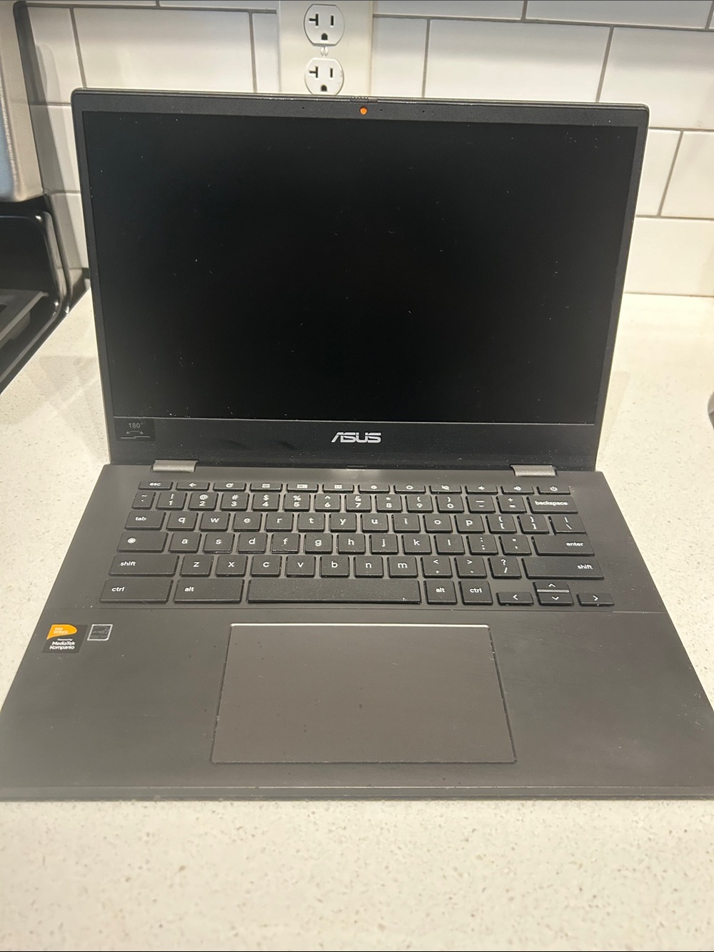 ASUS Matte Black Laptop with Full-Size Keyboard